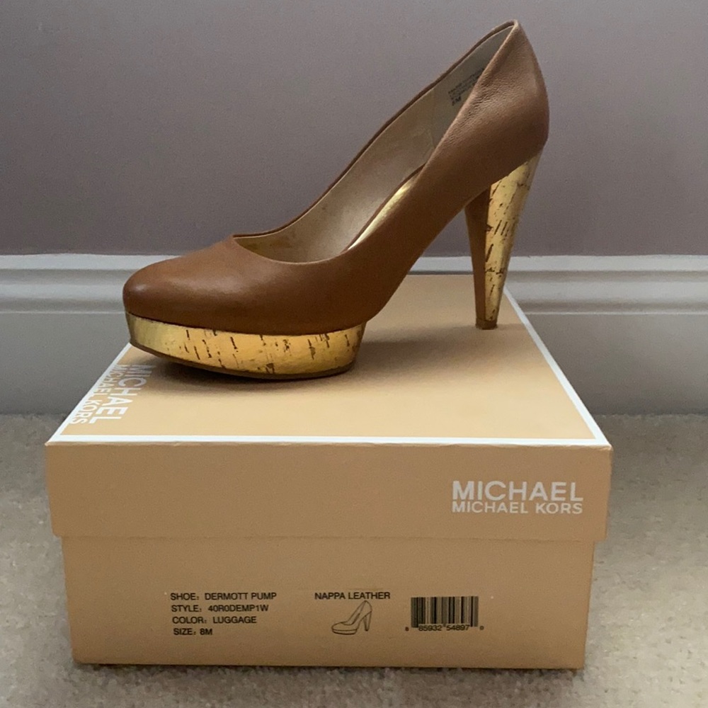 MICHAEL Michael Kors leather and cork heels